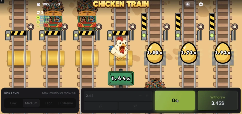 Chicken vs Train Game